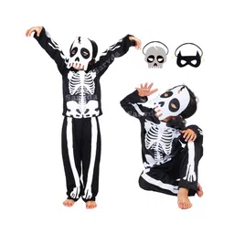 Sarvda Halloween Theme Skeleton Costume Set - Black-picture-25