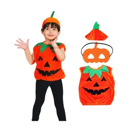 Sarvda Halloween Theme Unisex Pumpkin Costume Set - Orange-picture-23