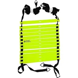 SAS SPORTS Agility Ladder | Sports & Fitness Ladder for Exercise |10 Adjustable Rungs & Heavy Duty Carry Bag | Hurdles for Training | Sports Accessories for Cricket, Tennis Football Training-picture-11