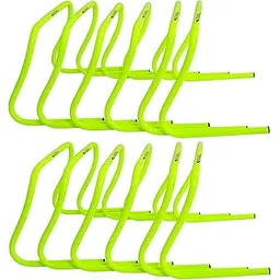 SAS SPORTS PVC Agility Training Hurdle for Track and Fields 12" Set of 12 with Carry Strap-picture-13
