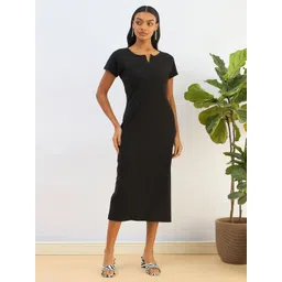 SASSAFRAS BASICS Bodycon Midi Dress-picture-31