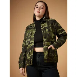 SASSAFRAS Curve Women Camouflage Tailored Jacket with Embroidered-picture-37