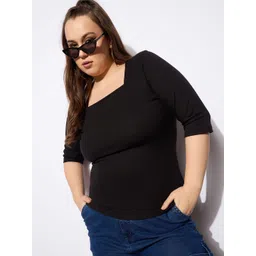 SASSAFRAS Curve Women Plus size Fitted Top-picture-30