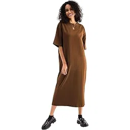 sassafras Basics Women Oversized T-Shirt Dress-picture-26