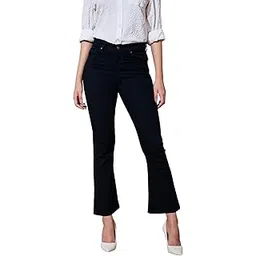 sassafras Black Denim Boot Cut Premium Jeans-picture-54