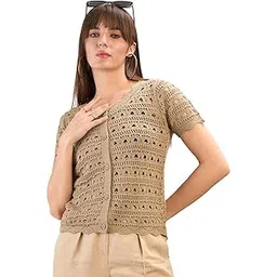 sassafras Round Neck Crochet Top-picture-23