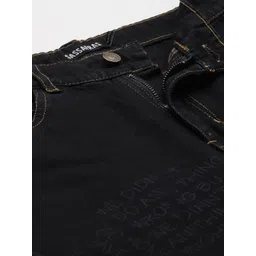 SASSAFRAS Women Black Mom Fit High-Rise Printed Jeans image 3