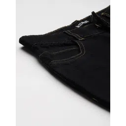 SASSAFRAS Women Black Mom Fit High-Rise Printed Jeans image 4