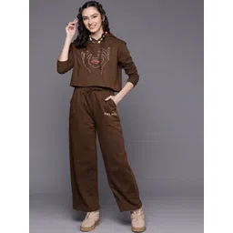 SASSAFRAS Women Brown Printed Co-Ord Set-picture-39