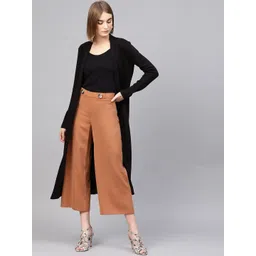 sassafras Women Longline Full Sleeve Black Shrug-picture-13