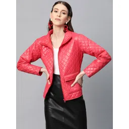 SASSAFRAS Women Red Solid Quilted Jacket-picture-33