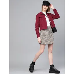 SASSAFRAS Women Solid Corduroy Tailored Jacket-picture-33