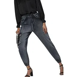 sassafras Women Washed Street Wear Jogger Jeans-picture-35