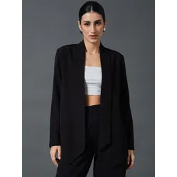 SASSAFRAS worklyf Comfort Fit Shawl Collar Front Open Blazer-picture-18