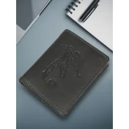 SASSORA Black ARLO Textured Small Leather Bi-Fold Wallet-picture-32