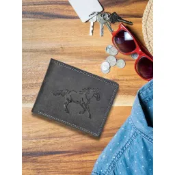 SASSORA Black ARLO Textured Small Leather Bi-Fold Wallet-picture-30