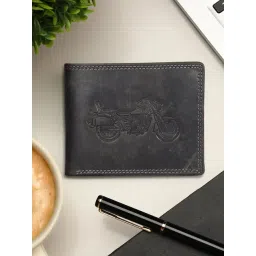 SASSORA Black ARLO Textured Small Leather Bi-Fold Wallet-picture-28