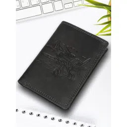 SASSORA Black ARLO Textured Small Leather Bi-Fold Wallet-picture-25