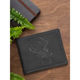 SASSORA Black ARLO Textured Small Leather Bi-Fold Wallet-picture-36