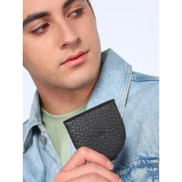 SASSORA FRIDA Black Leather Textured Bi-Fold Wallet-picture-33