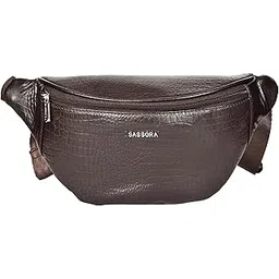 sassora Genuine Leather Crossbody Waist Pouch | Adjustable Belt Bag for Travel, Concerts & Daily Use | for Men & Women (Dark Brown)-picture-31