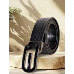 SASSORA HUNG Black Textured Leather Casual Belt-picture-11