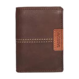 SASSORA Izan Brown & Tan Small Leather Bi-Fold Notecase for Men-picture-39