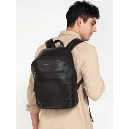 SASSORA JONAS Brown Leather Medium Backpack - 65 Ltrs-picture-10