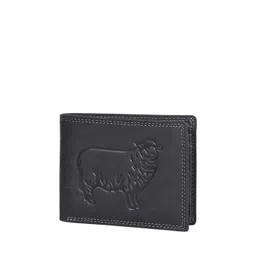 Sassora Men Animal Printed Embellished Leather Two Fold Wallet-picture-13