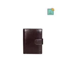 Sassora Men Brown Leather RFID Two Fold Wallet-picture-38