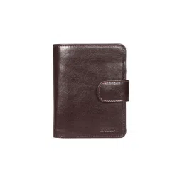 Sassora Men Casual Dark Brown Genuine Leather Rfid Wallet (L)-picture-13