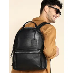 Sassora Men Contrast Detail Backpack with Compression Straps-picture-18