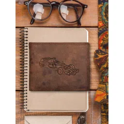 Sassora Men Printed Embellished Leather Two Fold Wallet-picture-43