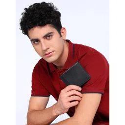 Sassora Men Striped Leather Two Fold Wallet-picture-43