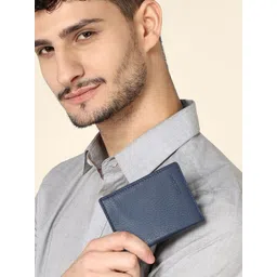 Sassora Men Textured Leather Two Fold Wallet-picture-22