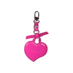 Sassora Pink Genuine Leather Heart Shape Small Key Case-picture-14