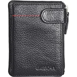 sassora Premium Leather Small RFID Black Travel Pouch-picture-51