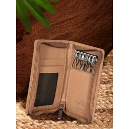 SASSORA Tan ZINNIA Medium Leather Case & Pouch-picture-13