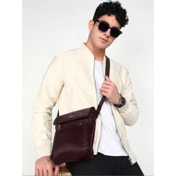 Sassora Textured Leather Sling Bag-picture-14