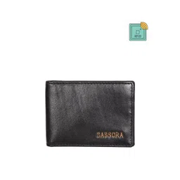 Sassora Unisex Black Leather Card Holder-picture-28