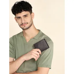 Sassora Unisex Brown Leather Two Fold Wallet-picture-18