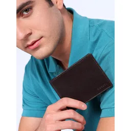 Sassora Unisex Brown Leather Two Fold Wallet-picture-19