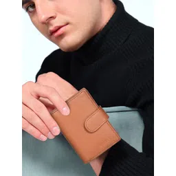 Sassora Unisex Embellished Leather Two Fold Wallet-picture-15