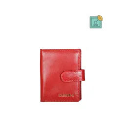 Sassora Unisex Red Leather Card Holder-picture-25