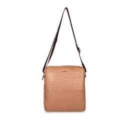 Sassora Unisex Textured Leather Structured Messenger Bag-picture-26