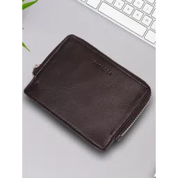 Sassora Unisex Zip Detail Leather Card Holder-picture-40