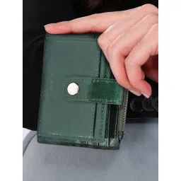 SASSORA VIVID Green Medium Leather Card Holder-picture-24