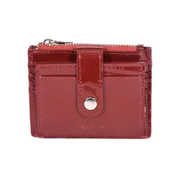 SASSORA VIVID Red Medium Leather Card Holder-picture-15