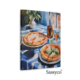 Sassyco Blue Single Piece Canvas Other Wall Paintings image 1