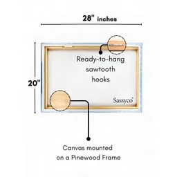 Sassyco Multicoloured Single Piece Canvas Other Wall Paintings-picture-12